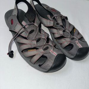 Keen Gray and Black Mens Newport H2 Closed Toe Sandals